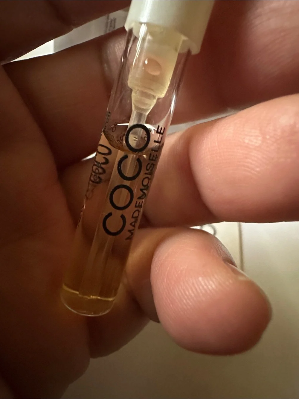 Coco Chanel  Sample Vial and display card